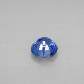 Cianita azul natural de 0,97 ct, corte redondo, VS-SI