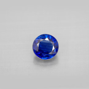Cianita Azul natural de 1.31 ct, Corte Redondo, VS-SI