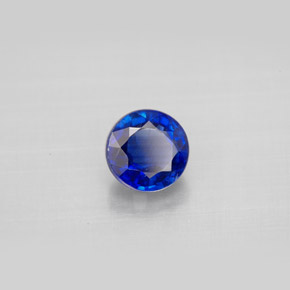 Cianita Azul natural de 1.31 ct, Corte Redondo, VS-SI