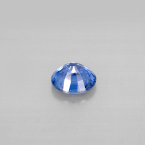 Cianita azul natural de 0,85 ct, corte redondo, VS-SI