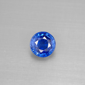Cianita azul natural de 1,13 ct, corte redondo, VS-SI