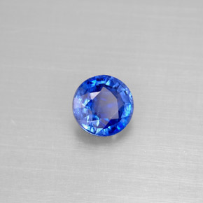 Cianita azul natural de 1,13 ct, corte redondo, VS-SI