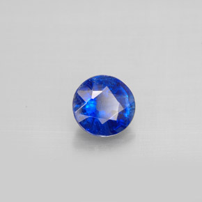 Cianita azul natural de 0,99 ct, corte redondo, VS-SI
