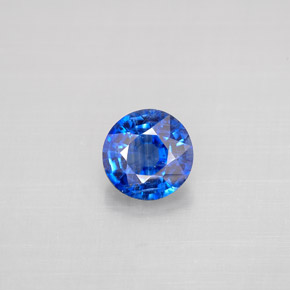 Cianita azul natural de 1,03 ct, corte redondo, VS-SI