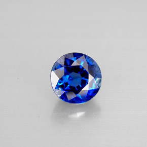 Cianita azul natural de 1,16 ct, corte redondo, VS-SI