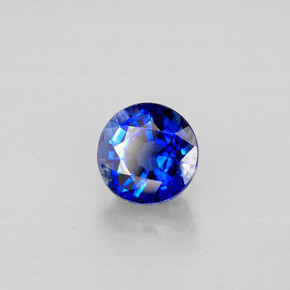 Cianita azul natural de 1,16 ct, corte redondo, VS-SI