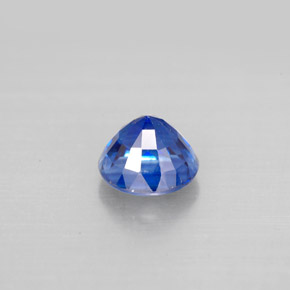 Cianita azul natural de 1,30 ct, corte redondo, VS-SI