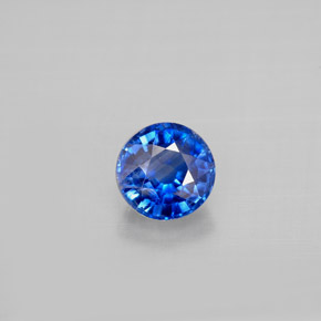 Cianita azul natural de 1,02 ct, corte redondo, VS-SI