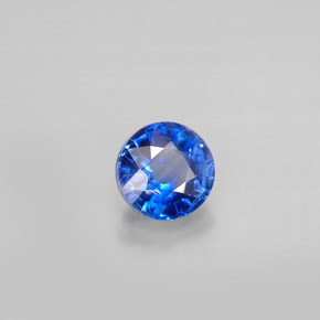 Cianita azul natural de 1,02 ct, corte redondo, VS-SI