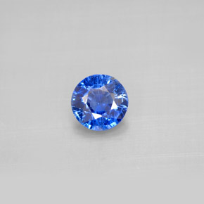 Cianita azul natural de 0,92 ct, corte redondo, VS-SI