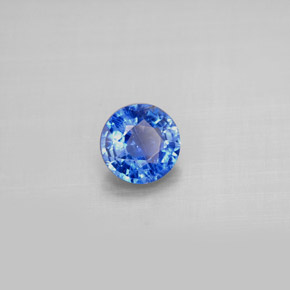 Cianita azul natural de 0,92 ct, corte redondo, VS-SI