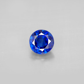 Cianita Azul natural de 1.18 ct, Corte Redondo, VS-SI