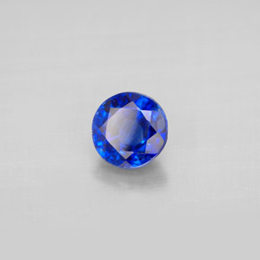 Cianita Azul natural de 1.18 ct, Corte Redondo, VS-SI