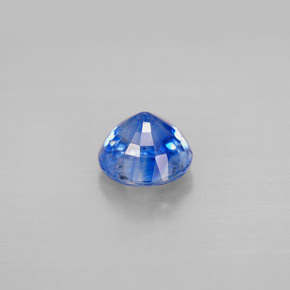Cianita azul natural de 1,20 ct, corte redondo, VS-SI
