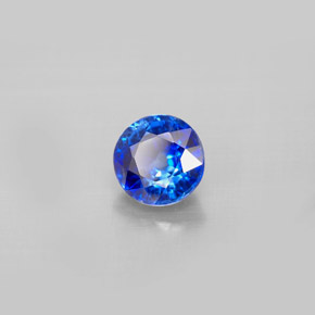 Cianita azul natural de 1,12 ct, corte redondo, VS-SI