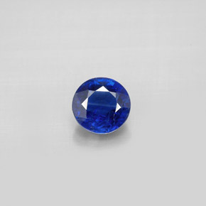 Cianita azul natural de 1,09 ct, corte redondo, VS-SI