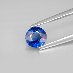 Cianita azul natural de 0,93 ct, corte redondo, VS-SI