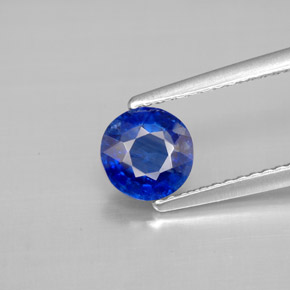 Cianita Azul natural de 0.96 ct, Corte Redondo, VS-SI