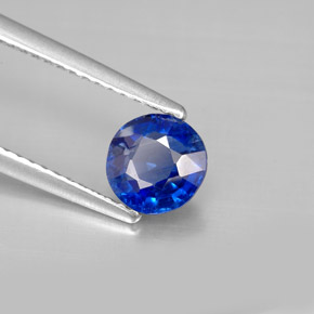 Cianita Azul natural de 0.96 ct, Corte Redondo, VS-SI