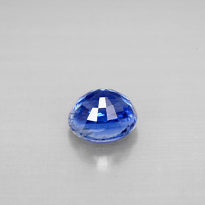 Cianita azul natural de 1,21 ct, corte redondo, VS-SI