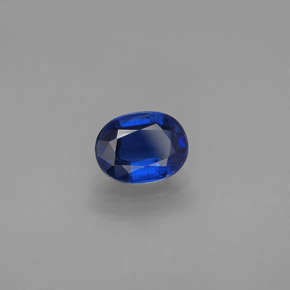 Cianita azul natural de 2,66 ct, corte óvalo, VS