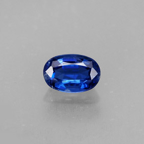 Cianita azul natural de 0,69 ct, corte óvalo, VS-SI