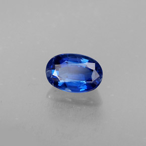 Cianita azul natural de 0,69 ct, corte óvalo, VS-SI