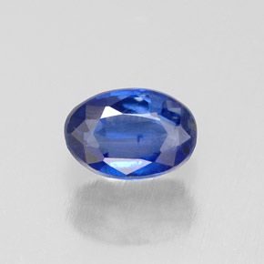 Cianita azul natural de 0,69 ct, corte óvalo, VS-SI