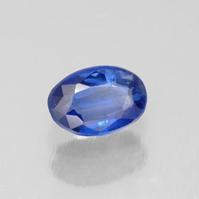 Cianita azul natural de 0,69 ct, corte óvalo, VS-SI
