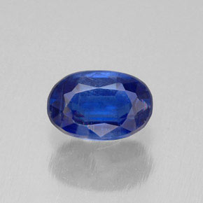 Cianita azul natural de 0,72 ct, corte óvalo, VS-SI