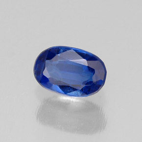Cianita azul natural de 0,72 ct, corte óvalo, VS-SI