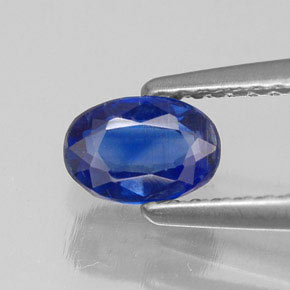 Cianita azul natural de 0,72 ct, corte óvalo, VS-SI