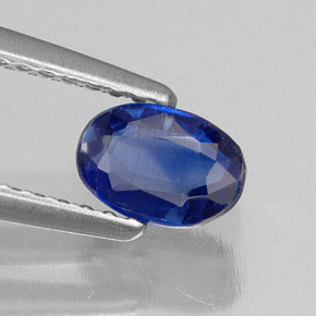 Cianita azul natural de 0,72 ct, corte óvalo, VS-SI