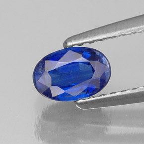 Cianita azul natural de 0,78 ct, corte óvalo, VS-SI