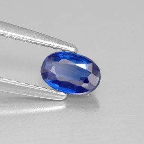 Cianita azul natural de 0,49 ct, corte óvalo, VS-SI