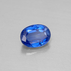 Cianita azul natural de 0,64 ct, corte óvalo, VS-SI