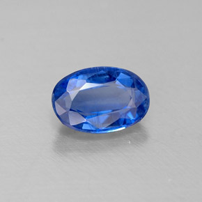 Cianita azul natural de 0,68 ct, corte óvalo, VS-SI