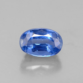 Cianita azul natural de 0,82 ct, corte óvalo, VS-SI