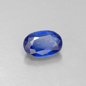 Cianita azul natural de 0,67 ct, corte óvalo, VS-SI