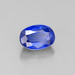Cianita azul natural de 0,78 ct, corte óvalo, VS-SI