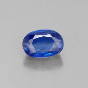 Cianita azul natural de 0,81 ct, corte óvalo, VS-SI