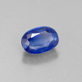 Cianita azul natural de 0,81 ct, corte óvalo, VS-SI
