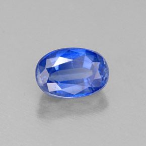 Cianita azul natural de 0,82 ct, corte óvalo, VS-SI