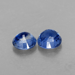 Gemas de cianita azul natural de  ct, corte redondo, VS-SI