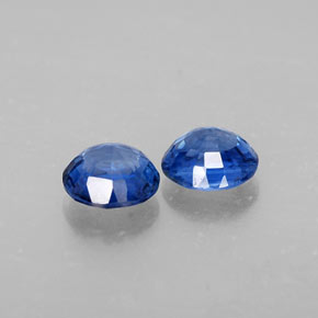 Gemas de cianita azul natural de  ct, corte redondo, VS-SI