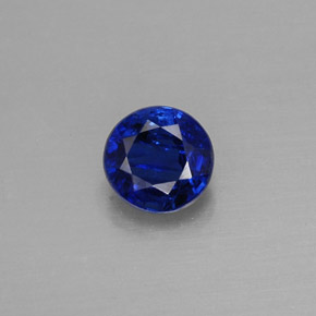 Cianita Azul natural de 0.68 ct, Corte Redondo, VS-SI