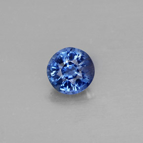 Cianita Azul natural de 0.59 ct, Corte Redondo, SI