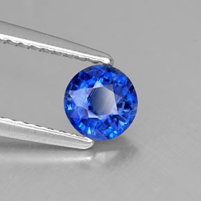 Cianita azul natural de 0,67 ct, corte redondo, VS-SI