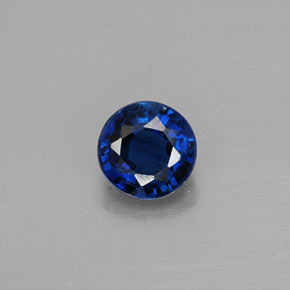 Cianita Azul natural de 0.66 ct, Corte Redondo, VS-SI
