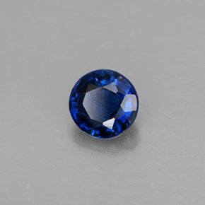 Cianita Azul natural de 0.66 ct, Corte Redondo, VS-SI